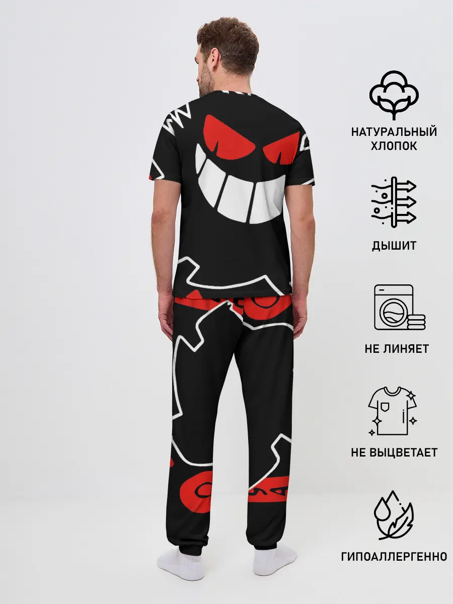 Мужская пижама с брюками / Pokemon Gengar Генгар