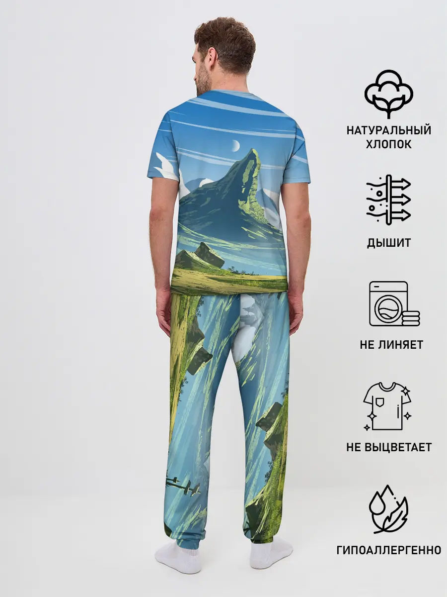 Мужская пижама с брюками / ЦИРИ