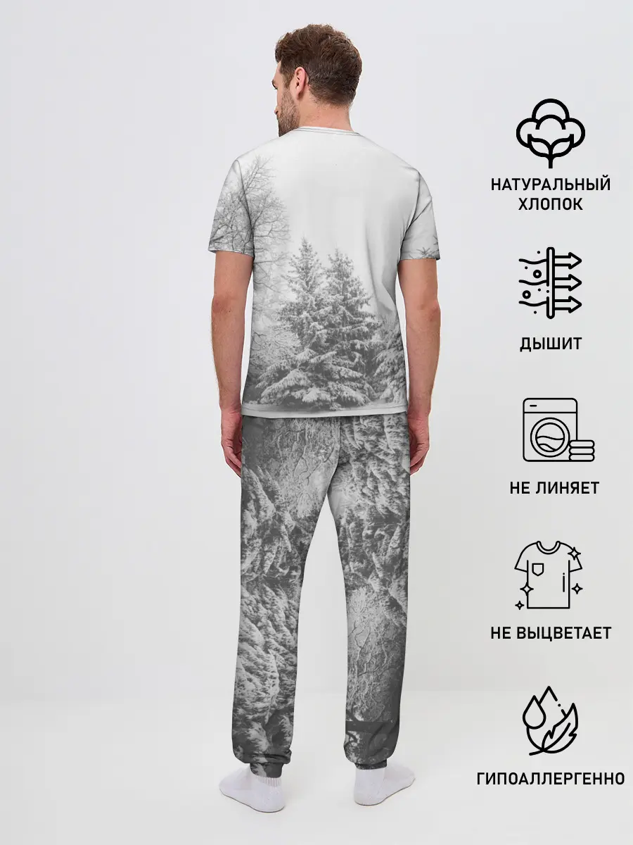 Мужская пижама с брюками / Winter Storm