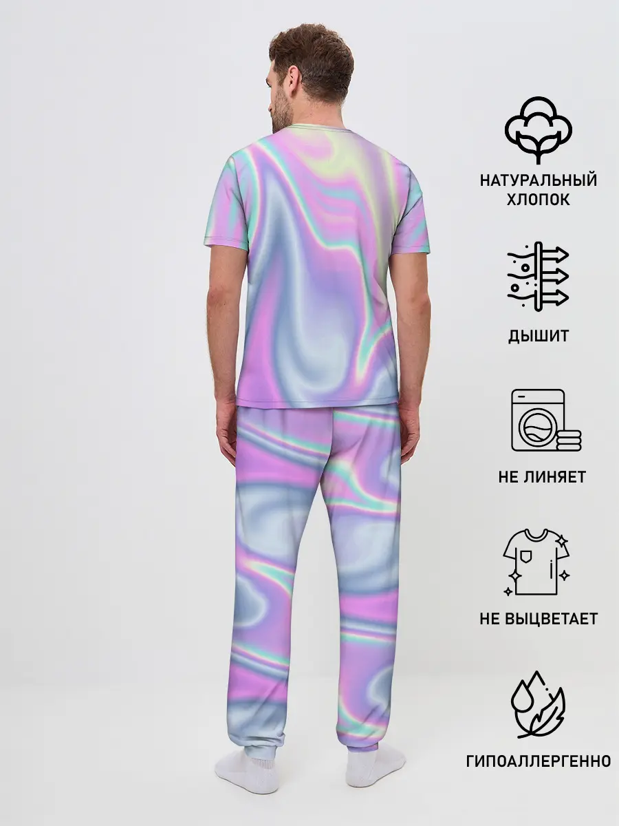 Мужская пижама с брюками / Vaporwave