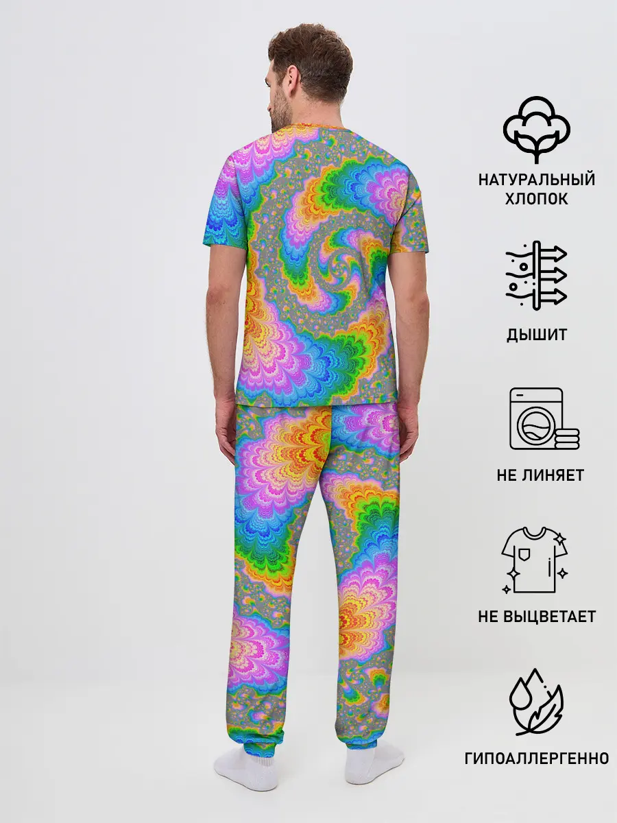 Мужская пижама с брюками / КИСЛОТНЫЕ РАЗВОДЫ