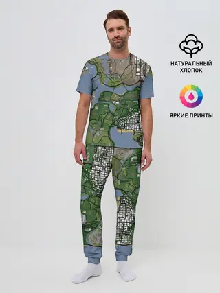 Мужская пижама с брюками / San andreas