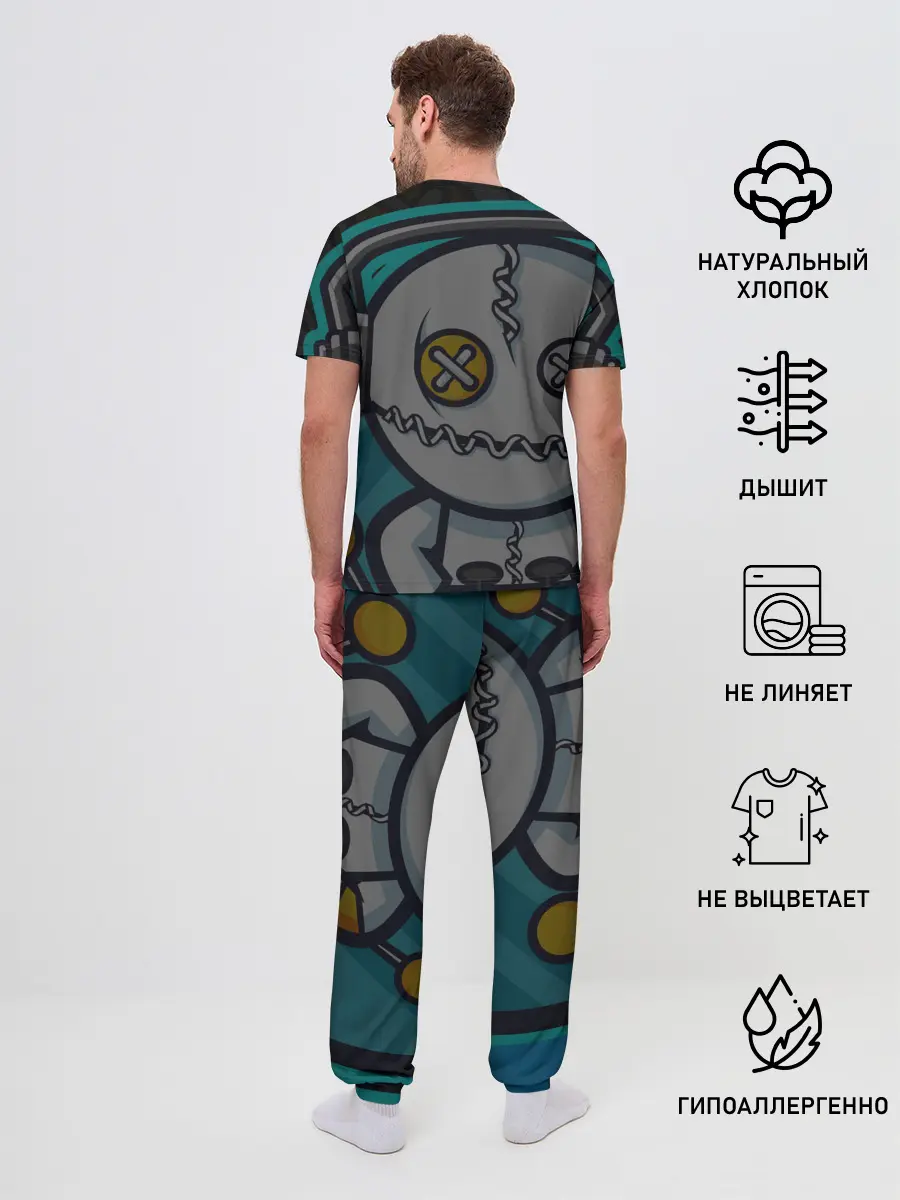 Мужская пижама с брюками / Форма Voodoo Gamer