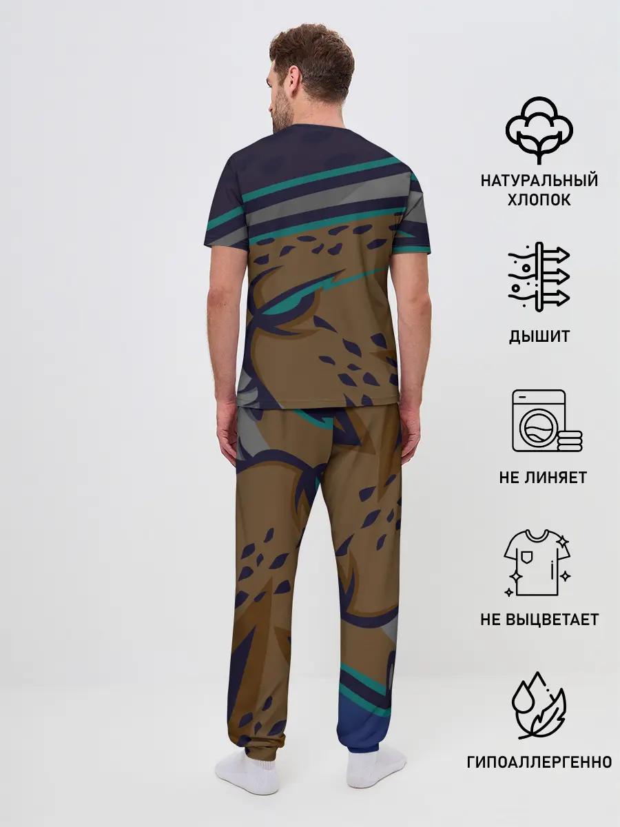Мужская пижама с брюками / Форма Cheetah
