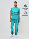Мужская пижама с брюками / Волна