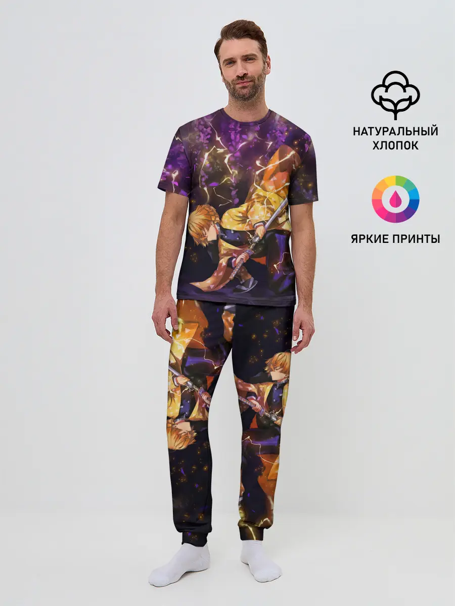 Мужская пижама с брюками / Kimetsu no yaiba готовится