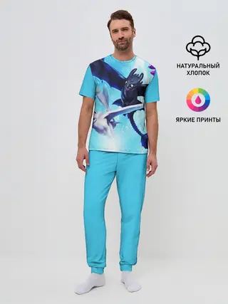 Мужская пижама с брюками / Как приручить дракона