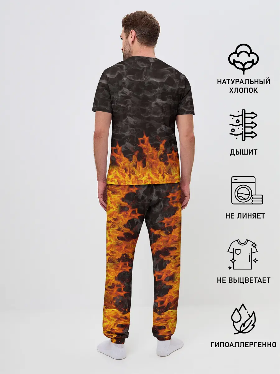 Мужская пижама с брюками / Вечеринка у скелетов