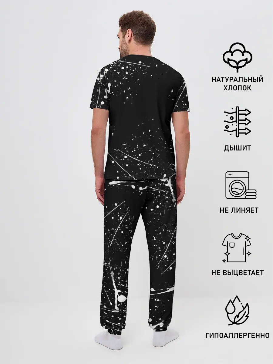 Мужская пижама с брюками / guts berserk blood black