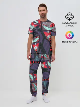 Мужская пижама с брюками / ОТЕЛЬ ХАЗБИН