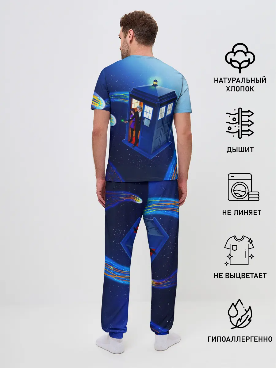 Мужская пижама с брюками / ДОКТОР И КЛАРА И ТАРДИС