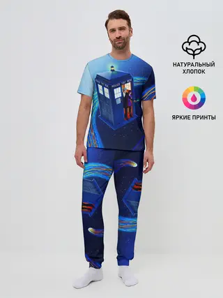 Мужская пижама с брюками / ДОКТОР И КЛАРА И ТАРДИС