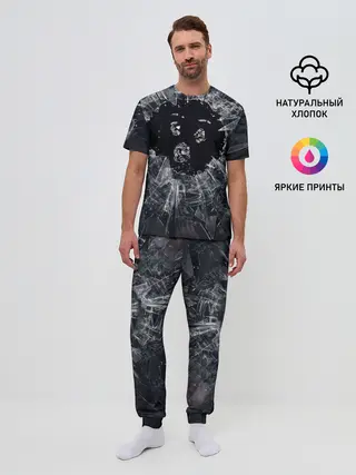Мужская пижама с брюками / ЧЕРНОЕ ЗЕРКАЛО