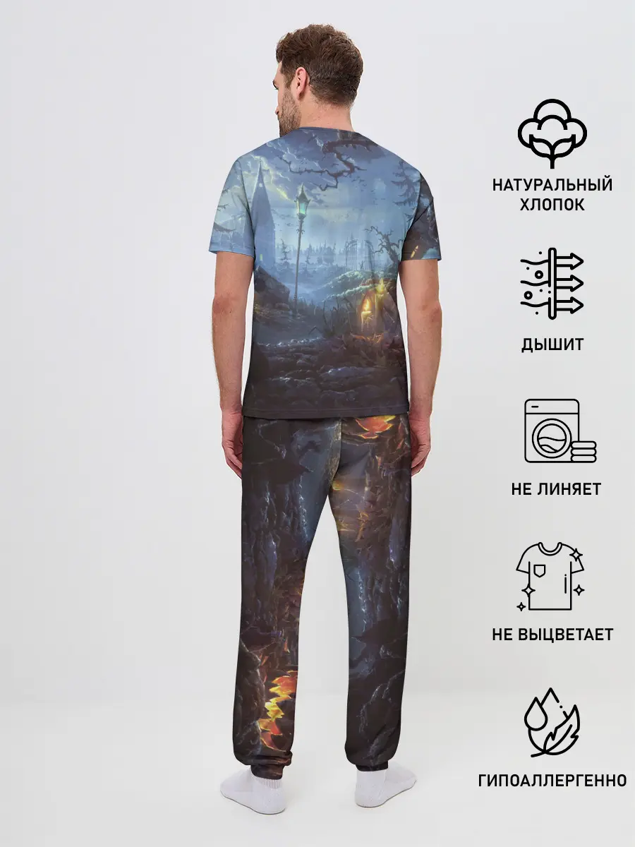 Мужская пижама с брюками / Halloween