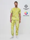 Мужская пижама с брюками / Лайм