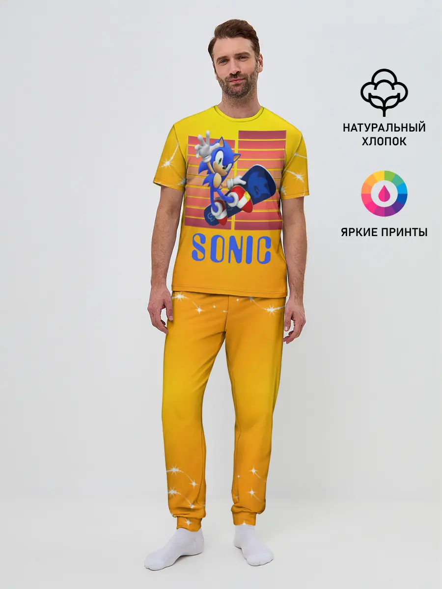 Мужская пижама с брюками / Sonic - Соник