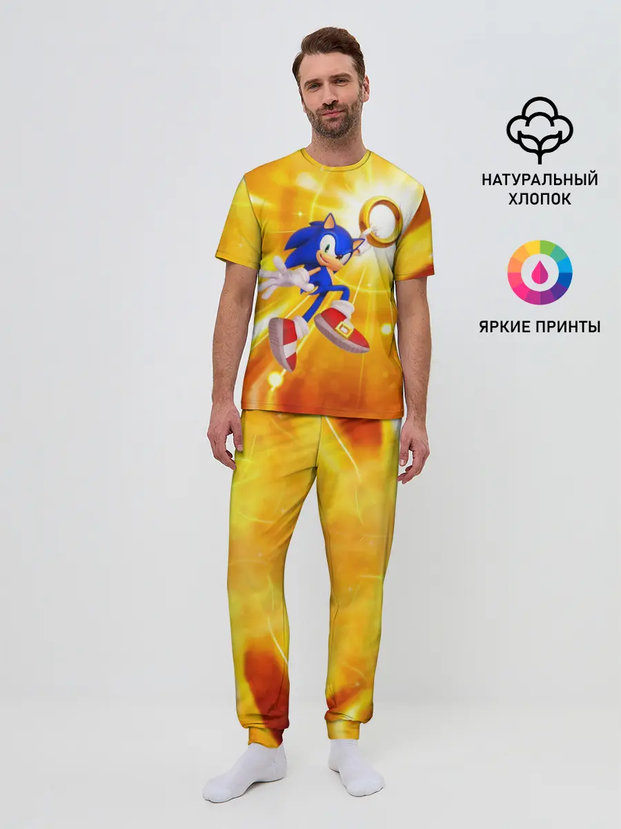 Мужская пижама с брюками / Sonic