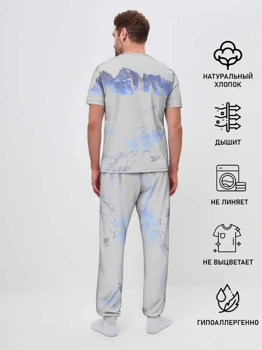 Мужская пижама с брюками / Горы