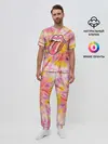 Мужская пижама с брюками / Rolling Stones tie-dye