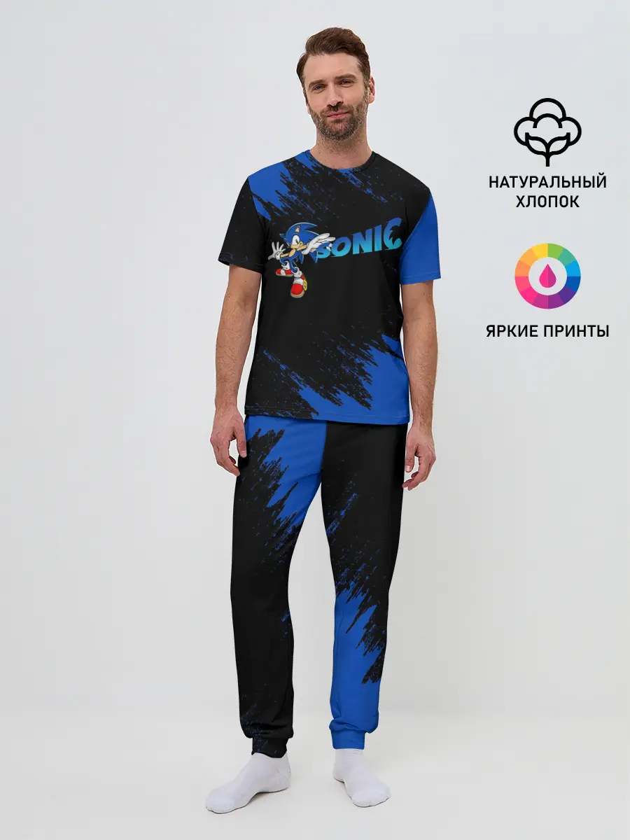Мужская пижама с брюками / SONIC