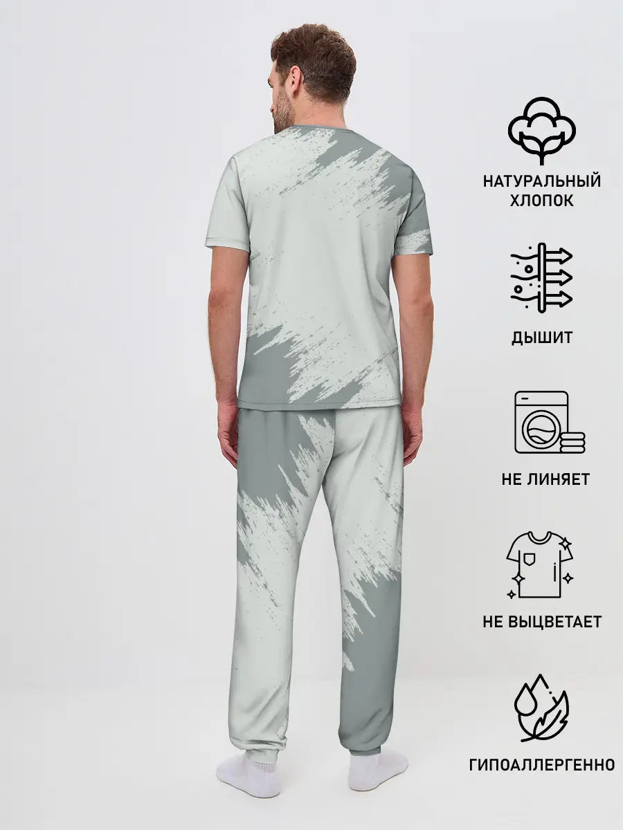 Мужская пижама с брюками / SONIC SILVER