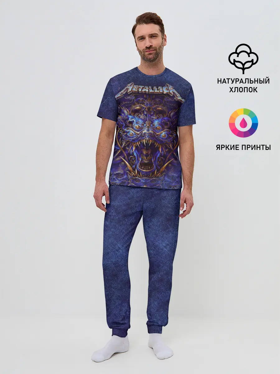 Мужская пижама с брюками / Metallica
