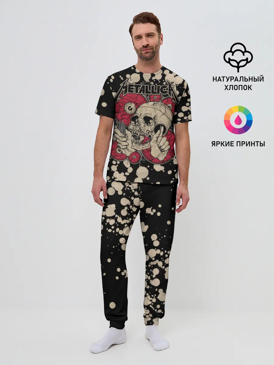 Мужская пижама с брюками / Metallica
