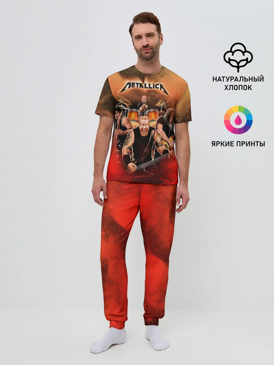 Мужская пижама с брюками / Metallica