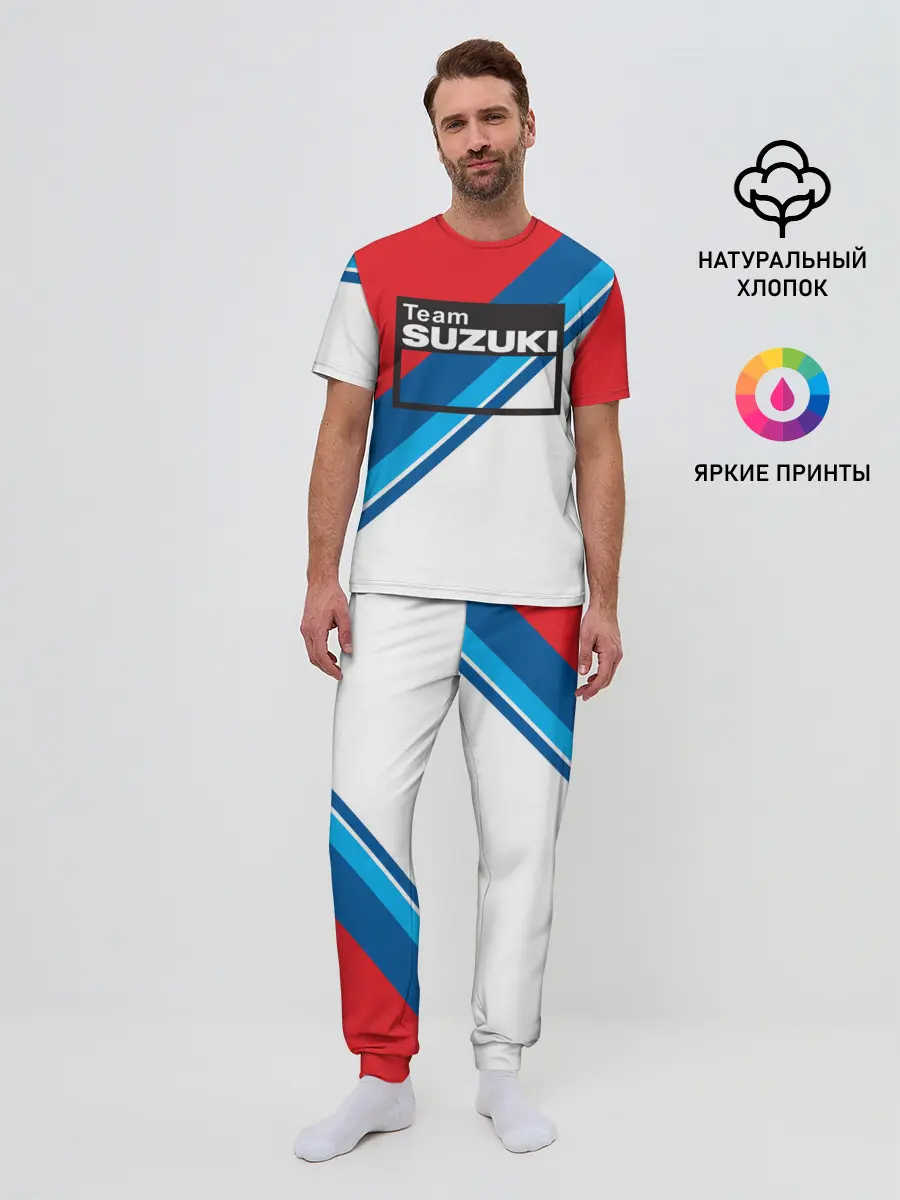 Мужская пижама с брюками / SUZUKI MOTO SPORT | СУЗУКИ МОТО СПОРТ