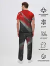 Мужская пижама с брюками / Red & Black