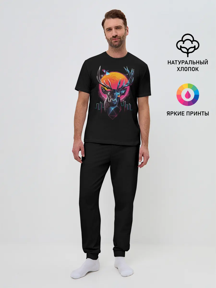 Мужская пижама с брюками / Deer 1