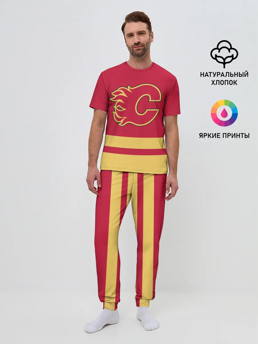 Мужская пижама с брюками / Калгари Флэймз