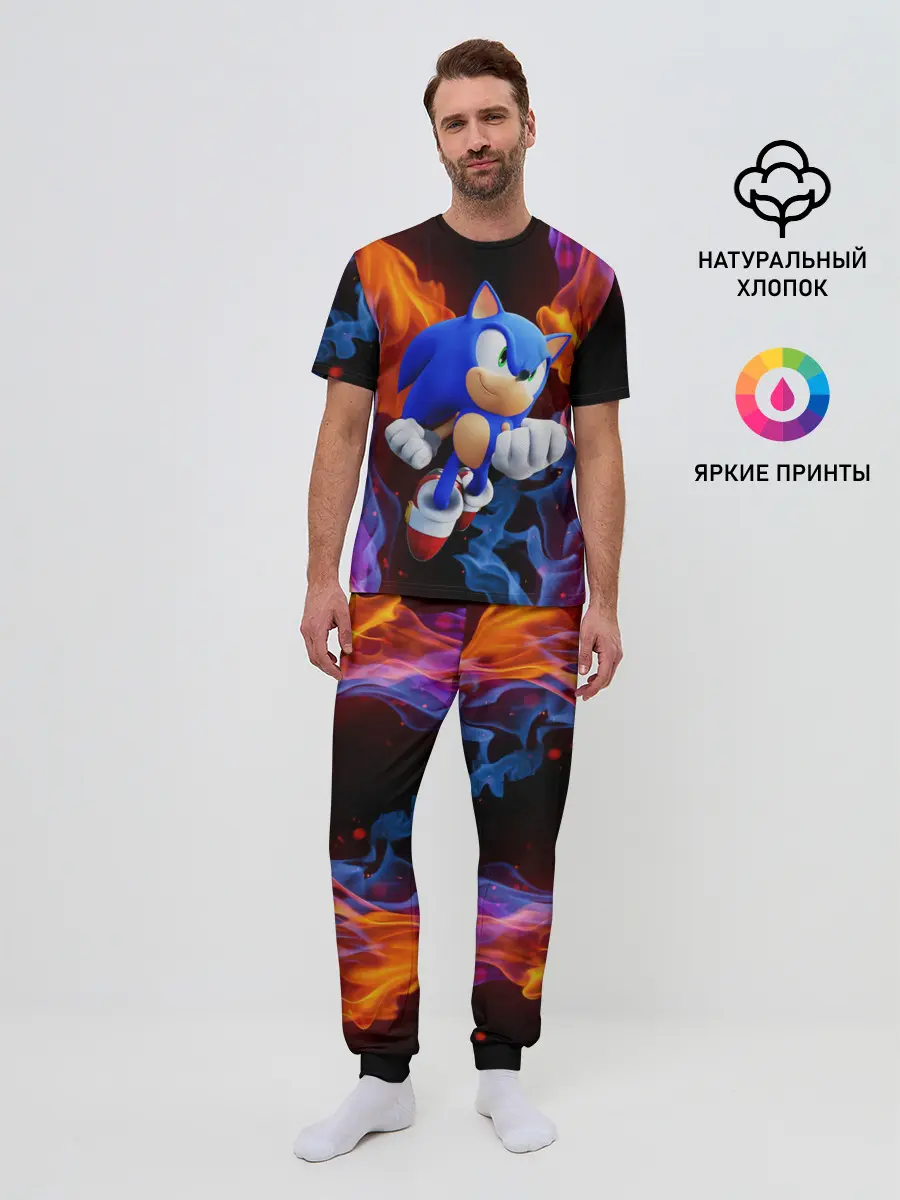Мужская пижама с брюками / SONIC