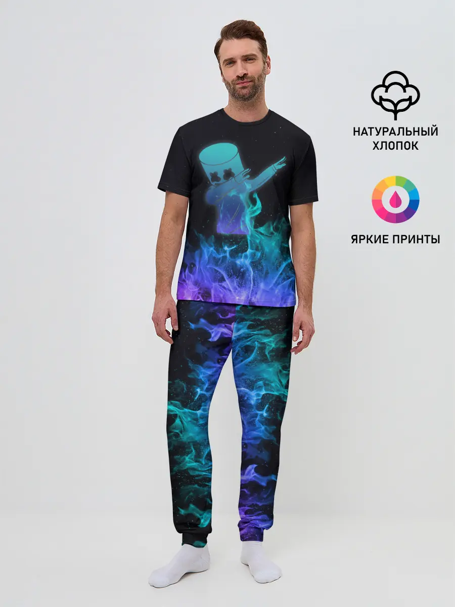 Мужская пижама с брюками / Marshmello Fortnite
