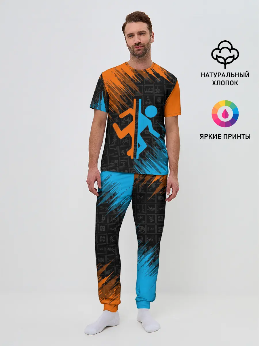 Мужская пижама с брюками / PORTAL 2