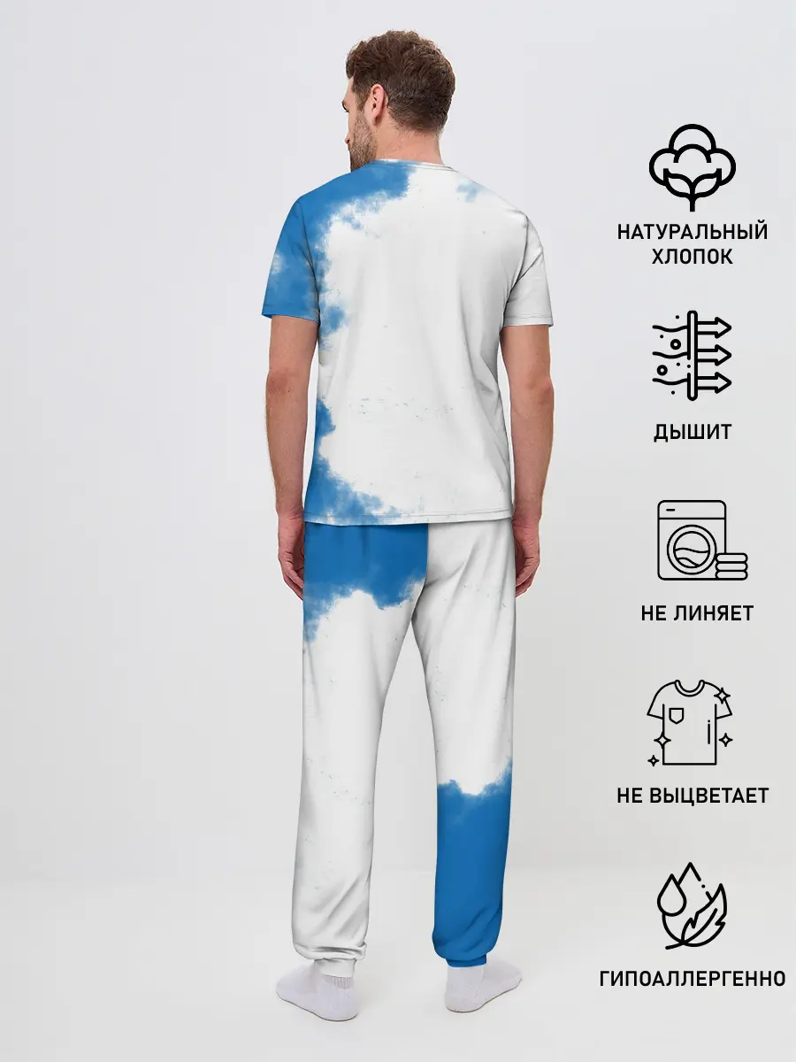 Мужская пижама с брюками / Coronavirus 2019 - nCoV