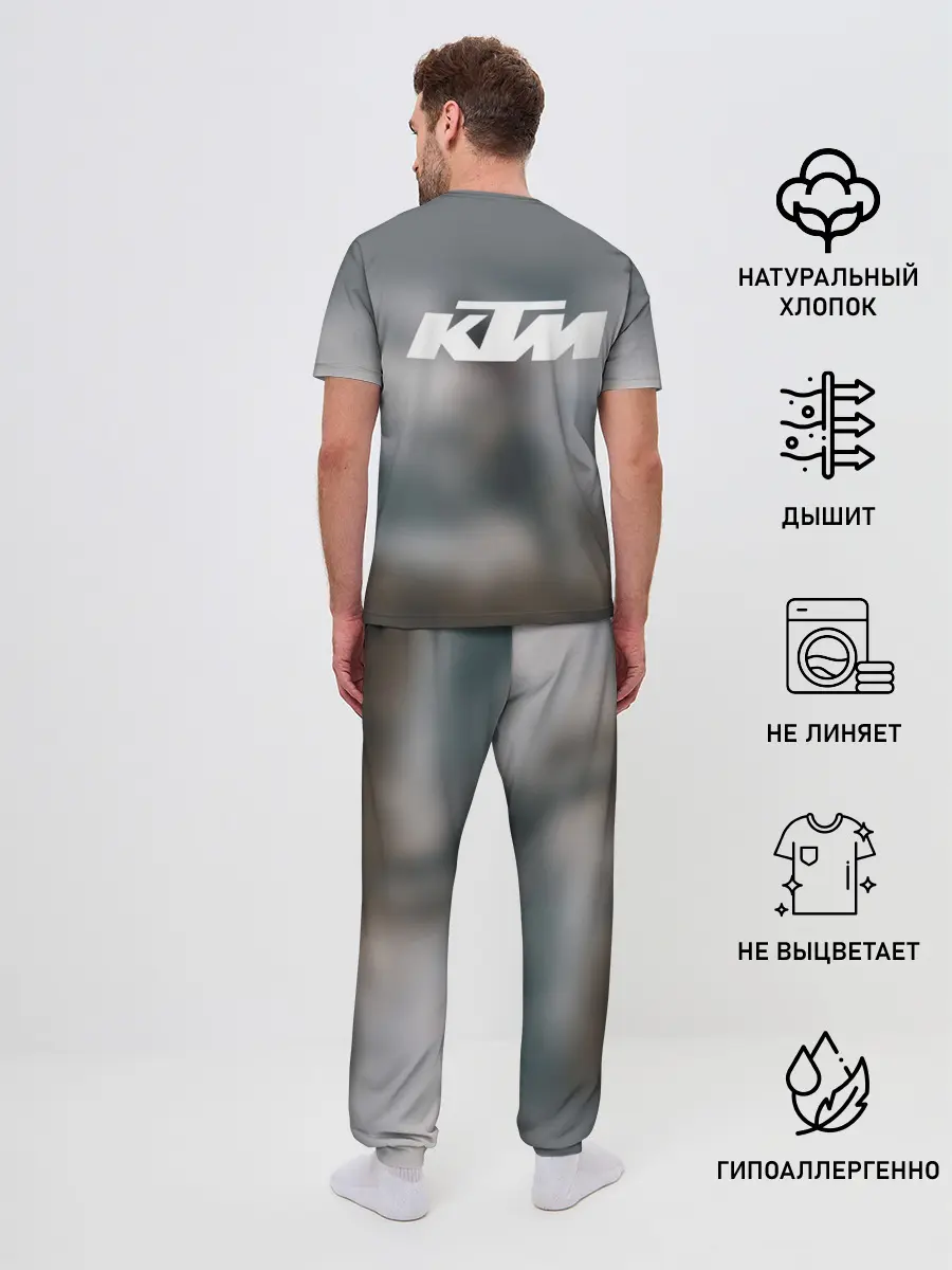 Мужская пижама с брюками / МОТОКРОСС КТМ | MOTOCROSS KTM