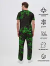 Мужская пижама с брюками / GREEN STRIPES | ЗЕЛЕНАЯ ГЕОМЕТРИЯ