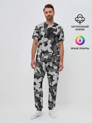 Мужская пижама с брюками / ГОРОДСКОЙ КАМУФЛЯЖ | CITY MILITARY
