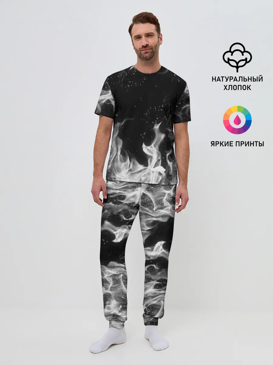 Мужская пижама с брюками / БЕЛЫЙ ОГОНЬ | WHITE FIRE