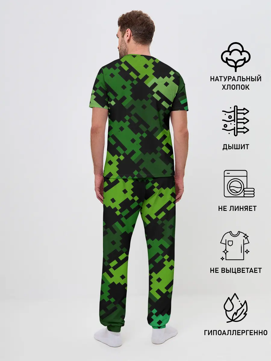 Мужская пижама с брюками / Space Invaders