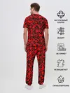 Мужская пижама с брюками / КРАСНЫЕ ЧЕРЕПА | RED SKULL