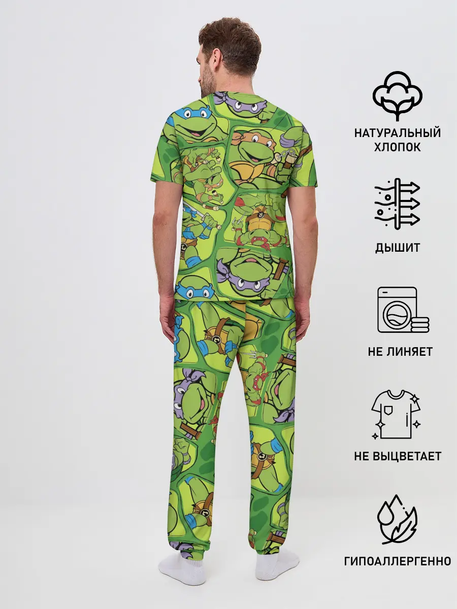 Мужская пижама с брюками / Teenage Mutant Ninja Turtles