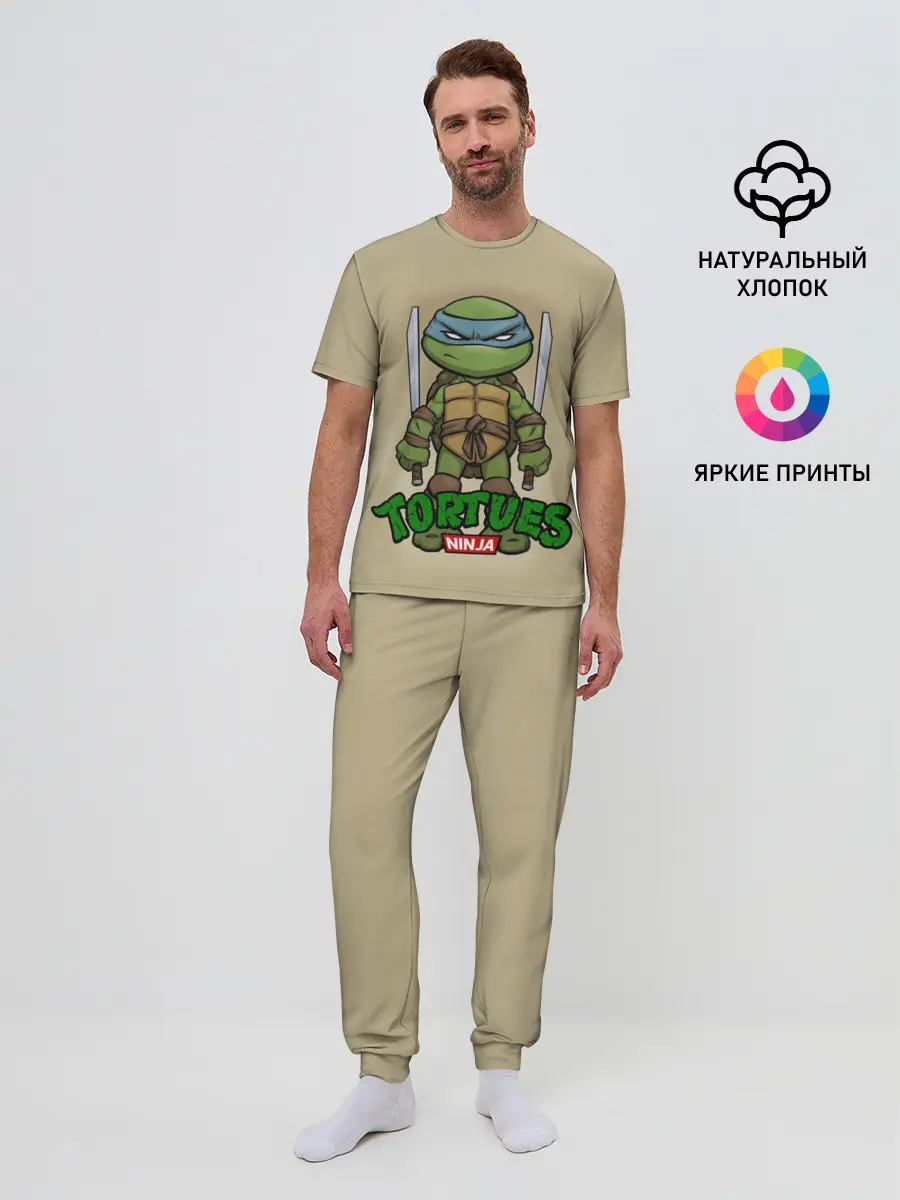 Мужская пижама с брюками / ЧЕРЕПАШКИ - НИНДЗЯ