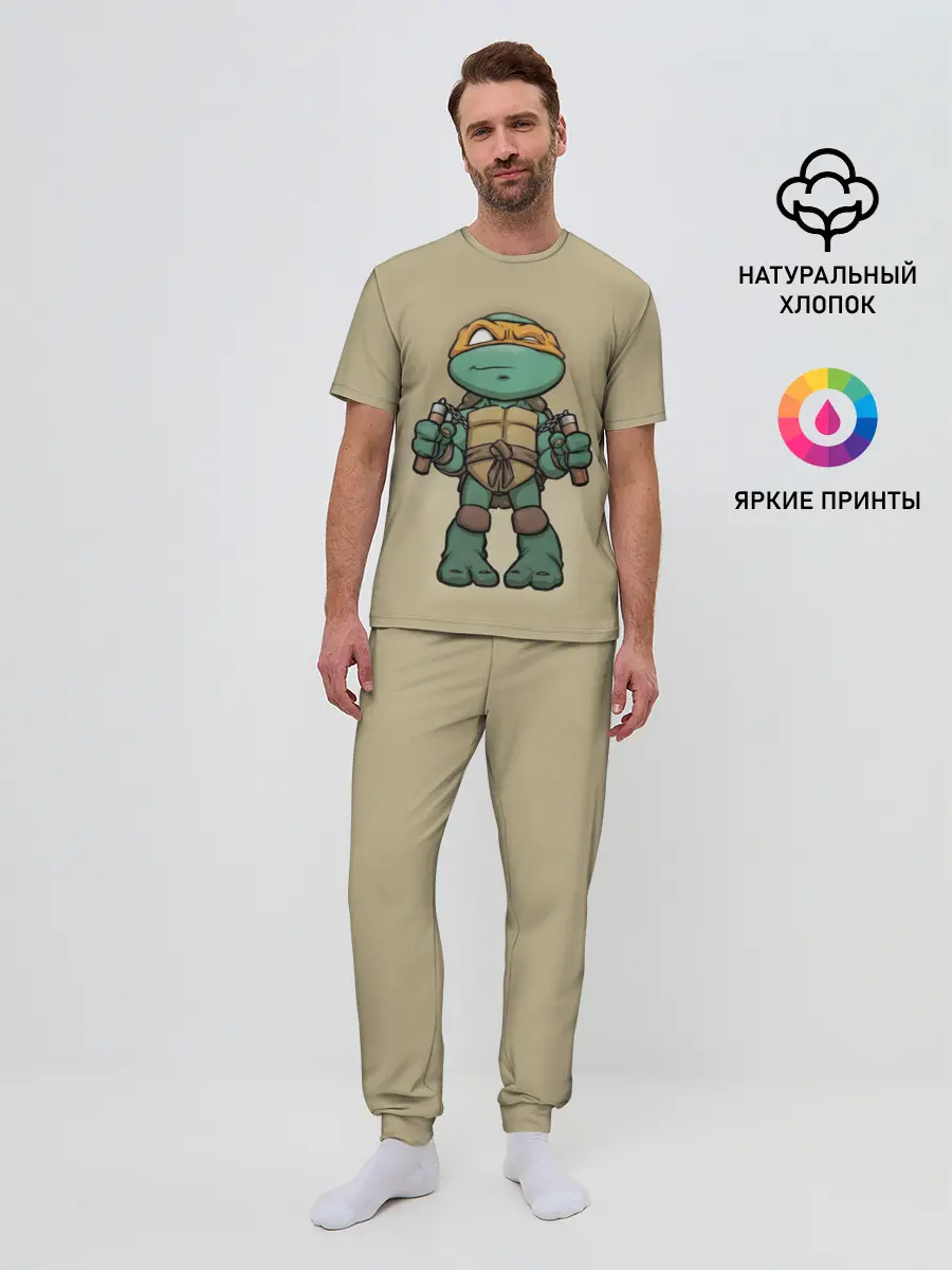 Мужская пижама с брюками / ЧЕРЕПАШКИ - НИНДЗЯ