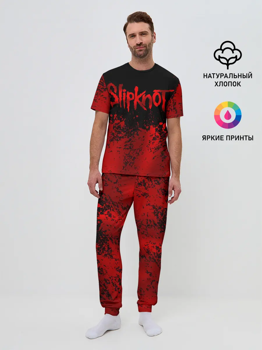 Мужская пижама с брюками / Slipknot