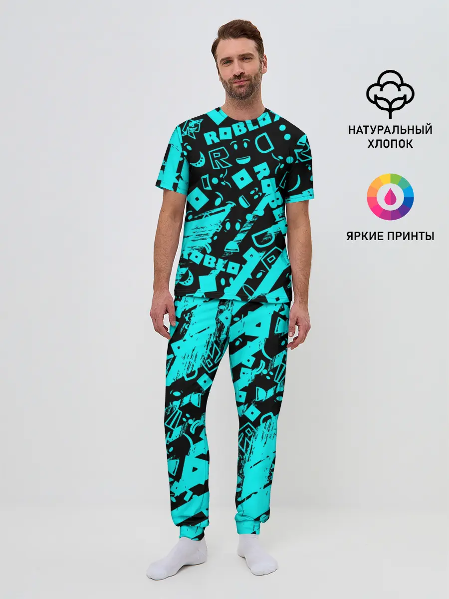 Мужская пижама с брюками / Roblox