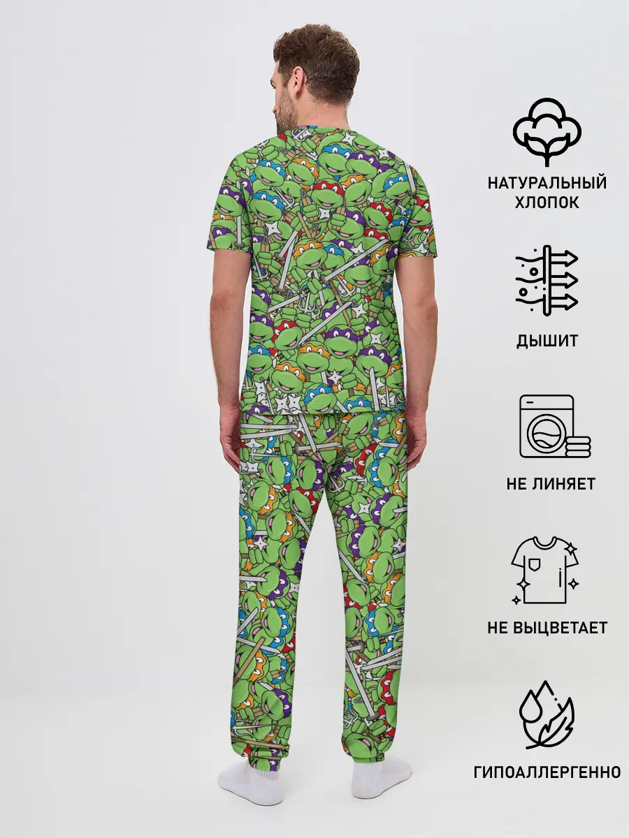 Мужская пижама с брюками / Черепашки ниндзя