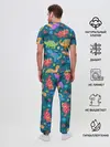 Мужская пижама с брюками / Арт с динозаврами