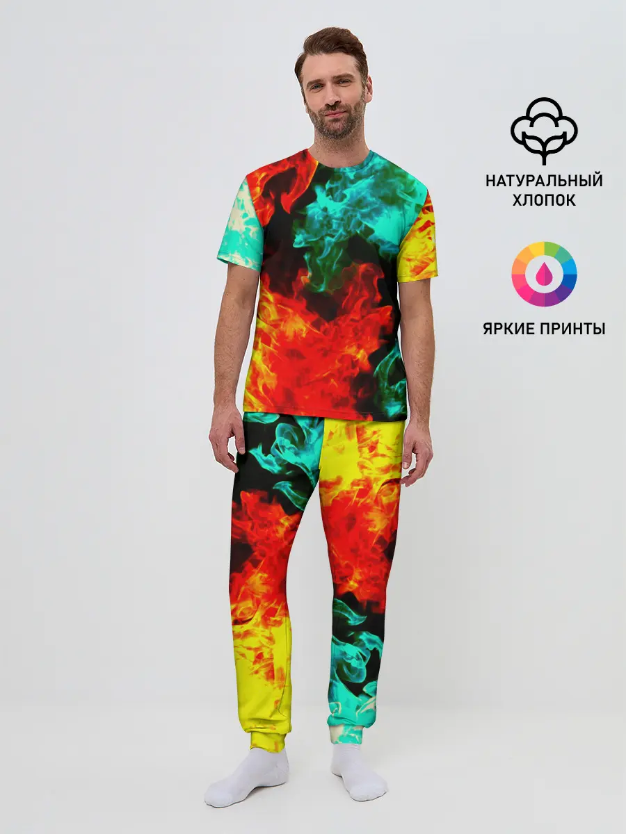 Мужская пижама с брюками / БИТВА ОГНЕЙ